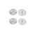 Set reflectoare rotunde albe 61x6 mm Cod: 9032 Automotive TrustedCars