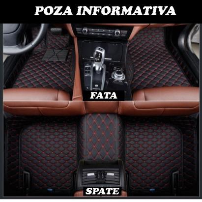 Covorase auto LUX PIELE 5D BMW seria 7 F01 2010-> varianta scurta ( 5D-033 cusatura rosie ) Automotive TrustedCars