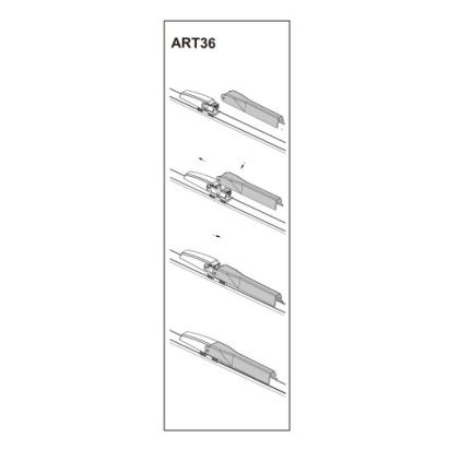 Stergator parbriz sofer SEATEXEO 03/2009➝ COD:ART36 22" Automotive TrustedCars