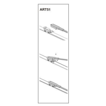 Stergator parbriz pasager BMW seria 3 E93 CABRIO 09/2009 COD:ART51 16" Automotive TrustedCars