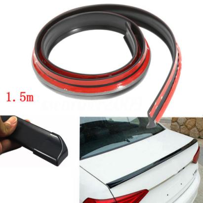 Eleron din cauciuc tip M NEGRU 1,5m x 3.5cm Automotive TrustedCars
