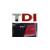 Emblema TDI cu doua litere rosii Cod:T01 Automotive TrustedCars