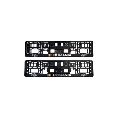 Set 2 suporti numar inmatriculare 3D " Romania " Automotive TrustedCars