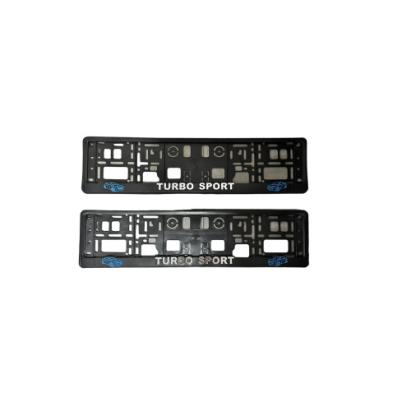 Set 2 suporti numar inmatriculare 3D " Turbo Sport " Automotive TrustedCars