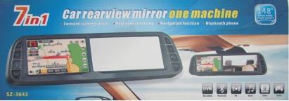 Oglinda monitor cu GPS plus multe alte functii 7in1 Automotive TrustedCars