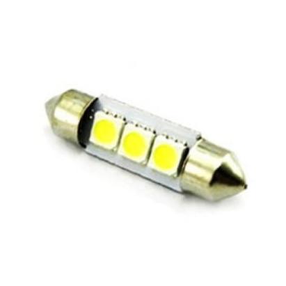 Bec sofit 3 led SMD  led-uri, 12V lumina albastra (11x39mm) (set 2 buc.) 85548B Automotive TrustedCars