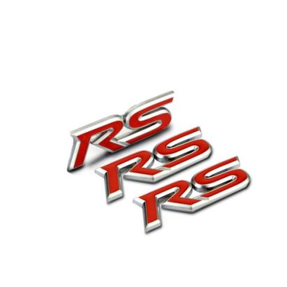 Ornament metal RS culoare- rosu Automotive TrustedCars