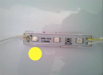 Modul 3 SMD 5050 12V lumina galbena Automotive TrustedCars
