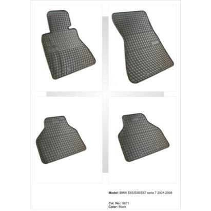 Covoare cauciuc BMW E65 / E66 / E67 seria 7 2001-2008 ( 0671, P30 ) Automotive TrustedCars