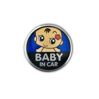 Ornament Baby in Car auto fundal albastru 13x13cm Cod: TS-122 Automotive TrustedCars