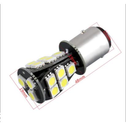 Bec BAY15D 18 LED LUX SMD 5730 doua faze CANBUS 24V. Automotive TrustedCars