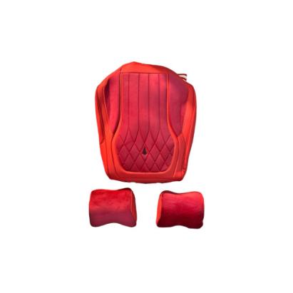 Huse auto universale 9D PREMIUM imitatie piele + alcantara Culoare:Rosu Cod:1213-2 Automotive TrustedCars