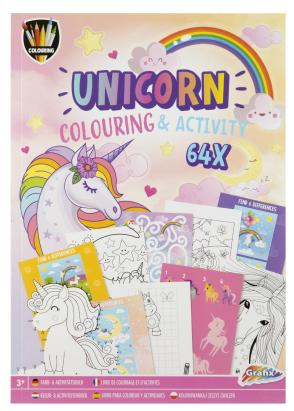 Carte de colorat cu activitati - Unicorn PlayLearn Toys