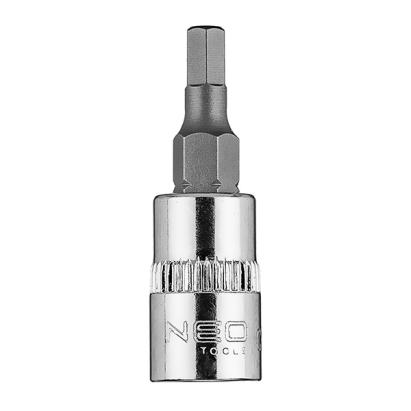 Tubulara 1/4" cu profil hexagonal H4 scurta NEO TOOLS 10-311 HardWork ToolsRange