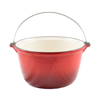 Ceaun fonta emailat 5l rosu Handy KitchenServ