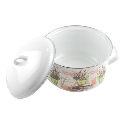 Cratita emailata cu capac 22cm 4,8l Handy KitchenServ