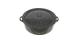 Cratita emailata cu capac 40l neagra Handy KitchenServ