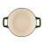 Cratita fonta emailata cu capac ovala 29cm Green Handy KitchenServ