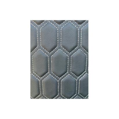 Material imitatie piele tapiterie hexagon negru /cusatura gri Cod: Y06NG Automotive TrustedCars