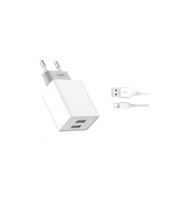 Incarcator retea USB Quick Charge QC3.0 18W cu cablu  compatibil Lighting (Iphone  )  Cod:XO-L119A Automotive TrustedCars