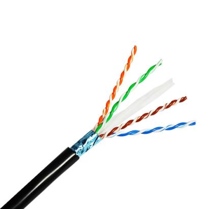 Cablu CAT6 FTP ecranat 0.5mm 24AWG CUPRU SOLID rola 100m SafetyGuard Surveillance