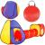Cort de joaca pentru copii, Springos, 3 in 1, igloo si cub, cu tunel, bile colorate, husa, 245x74x90 cm GartenVIP DiyLine