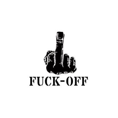 Abtibild "FUCK-OFF" Cod: XL-10 Automotive TrustedCars