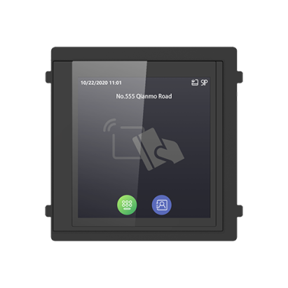 Modul afisaj IPS touch screen, 4 inch,  pentru Interfon modular - HIKVISION DS-KD-TDM SafetyGuard Surveillance