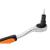Adaptor de la 1/2" patrat la 1/4" HEX GRAPHITE 56H557 HardWork ToolsRange