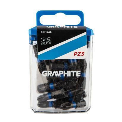Set biti de impact PZ3X25mm 1/4" 20buc. GRAPHITE 56H535 HardWork ToolsRange