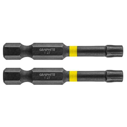 Set biti de impact TX27X50mm 1/4" 2buc. GRAPHITE 56H527 HardWork ToolsRange