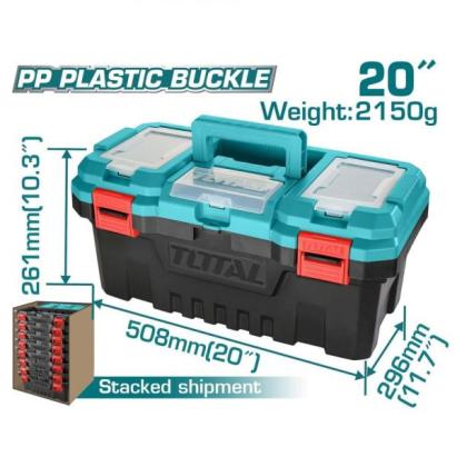 TOTAL - CUTIE PLASTIC PENTRU SCULE  508mm*296mm*261mm PowerTool TopQuality