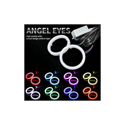 Inele angel eyes LED COB 12V waterproof  Diametru: 80 mm  Cod: HH-YG80 - Portocaliu HH-YG80Y Automotive TrustedCars