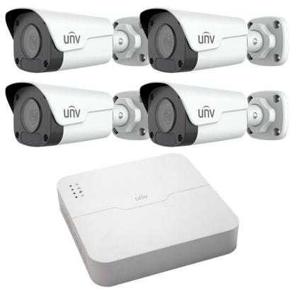 Sistem supraveghere Uniview 4 camere IP 4MP IR 30m NVR 4K 4 canale 8MP SafetyGuard Surveillance