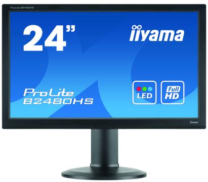 Monitor Second Hand iiYama ProLite B2480HS, 24 Inch Full HD LED, VGA, DVI, HDMI, Grad A- NewTechnology Media