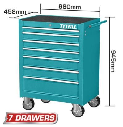 TOTAL - DULAP PENTRU SCULE CU 7 SERTARE 680*458*802mm PowerTool TopQuality