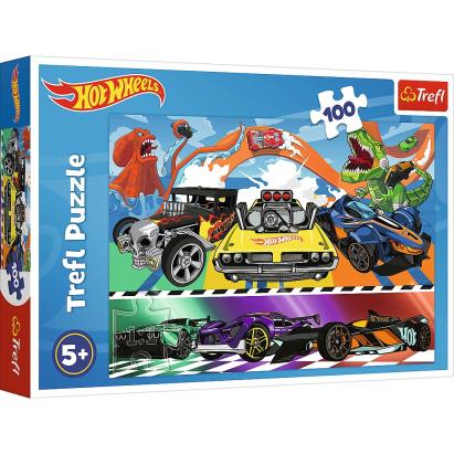 PUZZLE TREFL 100 HOT WHEELS MASINILE DE CURSE SuperHeroes ToysZone