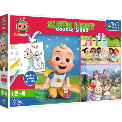 PUZZLE TREFL PRIMO SUPER GIANT 15 COCOMELON SuperHeroes ToysZone