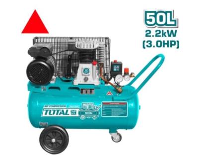 TOTAL - COMPRESOR AER 2200W, 50L, 8BAR PowerTool TopQuality