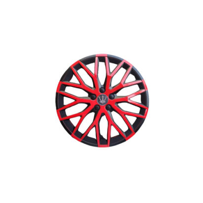 Set 4 capace roti model EVO negru+rosu 16" Cod: WF4-1RD-16 Automotive TrustedCars