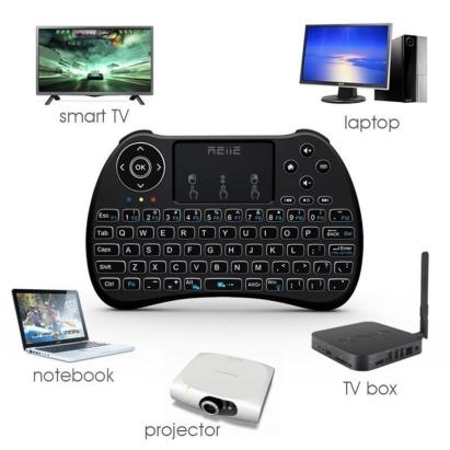 Mini tastatura iluminata, wireless cu touchpad, reiie h9+ MultiMark GlobalProd