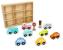 Set de 8 masinute din lemn pentru copii si semne de circulatie Lelin L10328 for Your BabyKids
