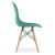 Scaun stil scandinav, Artool, Osaka, PP, lemn, verde, 46x54x81 cm GartenVIP DiyLine