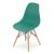 Scaun stil scandinav, Artool, Osaka, PP, lemn, verde, 46x54x81 cm GartenVIP DiyLine