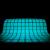 Mozaic fosforescent care lumineaza aqua, 30x30 cm, decoratiune glow MultiMark GlobalProd