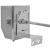 Rotisor cu Motor Automat Profesional pentru Gratar, Material Otel Cromat, Protap 120 cm, 2 Furci Incluse