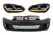 Ansamblu Bara Fata VW Golf VI 6 (2008-2013) cu Faruri Osram Xenon Upgrade Red GTI LED Semnal Dinamic Secvential Performance AutoTuning