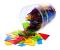 Poligoane colorate - set 450 buc PlayLearn Toys