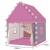 Cort de joaca pentru copii, Kruzzel, cu lampi rotunde, roz si alb, 100x115x130 cm GartenVIP DiyLine