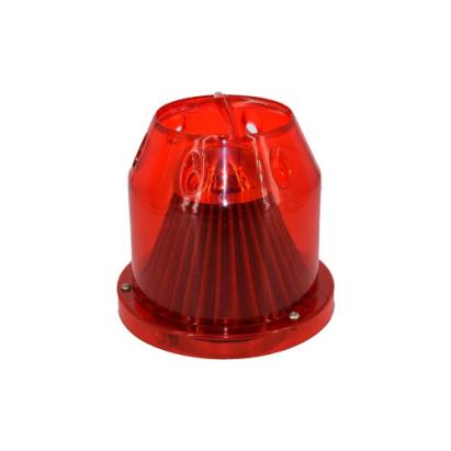 Filtru aer tuning universal cu carcasa rosie Automotive TrustedCars
